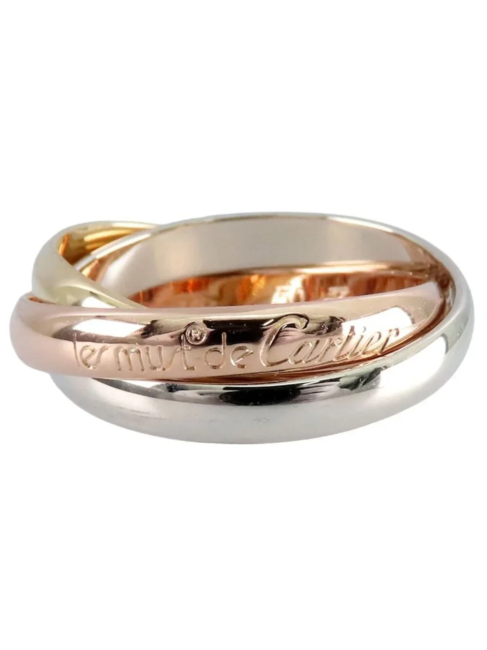 Cartier Trinity Ring Three Color Gold MM Classic